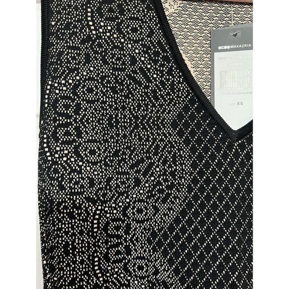 MWT‎ BCBG MAXAZRIA Peplum Bandage Shirt Lace Whimsigoth Office Core XS - Picture 2 of 6